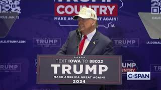 Former President Donald Trump in Iowa quotEven if you vote and then pass away its worth itquot [upl. by Asille]