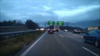 From Zürich to Lausanne  Part 12  Autobahn Switzerland 720p HD [upl. by Yale808]