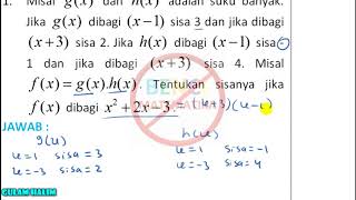 Teorema sisa 3 Contoh 1 [upl. by Coleen776]