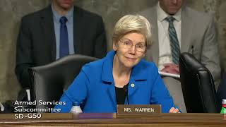 Warren Exchange on Budget Priorities  SASC Subcommittee on Personnel Hearing [upl. by Suirtemed871]