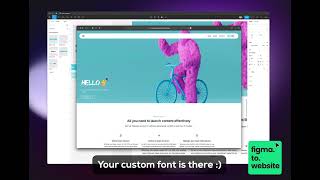 Use custom font for your website built and published 100 in Figma [upl. by Jaynes]