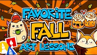 Favorite Fall Art Lessons For Kids  Art For Kids Hub [upl. by Inej]