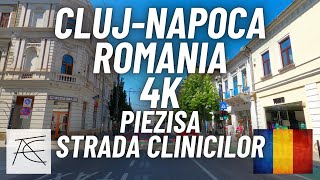 🌎 ClujNapoca Romania Strada Marginasa Piezisa Strada Clinicilor Cluj 4K Scenic Drive In Cluj [upl. by Htebazle]