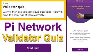 how to answer the pi validator quiz to become a validator in the pi browser of the pi network [upl. by Artiek232]