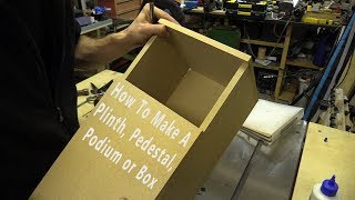 Plinth Pedestal Podium or Box for beginners  How To Make Build Cobble Assemble [upl. by Maitland264]