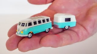 INCREDIBLY micro scale RC VW T1 Bus gets unboxed and tested [upl. by Melburn303]