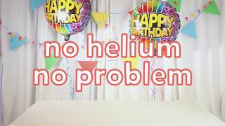 How to inflate an illooms foil style light up balloon without helium [upl. by Evangeline115]