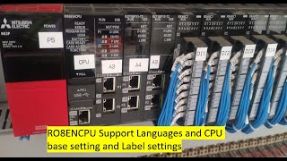 MELSOFT GX Works3 Supported Language and CPU Mounting settings mitsubishi plc Part02 [upl. by Anwahsiek]