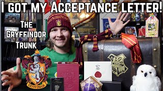 Personalized Hogwarts Trunk Unboxing  Gryffindor Gift Trunk  Platform 9 34 Store [upl. by Nnyleahs]