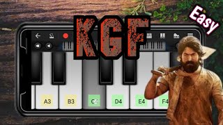 KGF theme song 🎵 Learn easily on piano with chords 🎹 [upl. by Lewis]