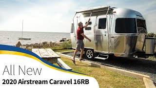 First Look 2020 Airstream Caravel 16RB Travel Trailer Light Weight Walk Through How To [upl. by Atteynot]