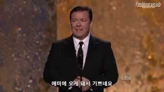 Ricky Gervais presenting Emmy Korean sub [upl. by Strepphon]