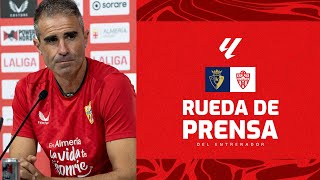 🎥 Rueda de prensa de Gaizka Garitano previa al encuentro contra el Osasuna [upl. by Airliah]