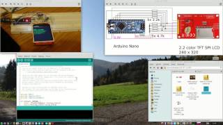 Arduino Nano a 22quot SPI farebný displej 240x320 [upl. by Eemia560]