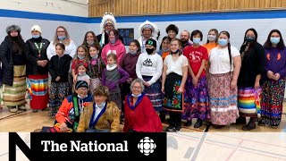 School holds 1st Ribbon Skirt Day to support shamed Indigenous student [upl. by Maccarthy]