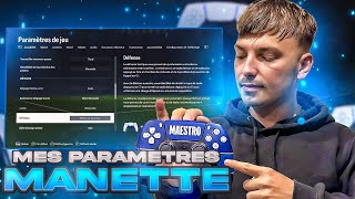 MES PARAMÈTRES DE JOUEUR PRO SUR FC 24  🔥🎮 [upl. by Ariew]