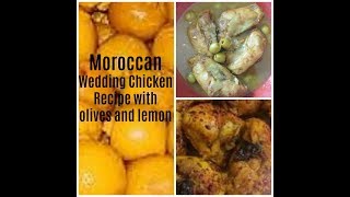 Moroccan Fried Chicken cooked with olivesrecipe for the Moroccan Chicken served at weddings [upl. by Stucker]