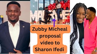 Congratulations Zubby Micheal propose to Sharon Ifedi today [upl. by Annaierb]