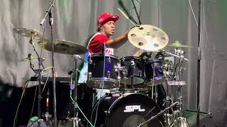 Tasha Cobbs  Put A praise On It drum cover by Kris Stephenson [upl. by Llerot]