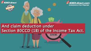 Section 80CCD 1B Deduction Tax Deduction For NPS Contribution  ICICI Direct [upl. by Baillie]