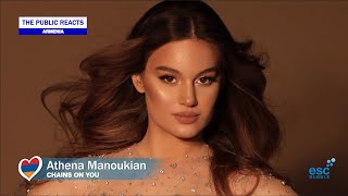 The Public Reacts Armenia  Athena Manoukian  Chains On You Eurovision 2020 [upl. by Hedda]