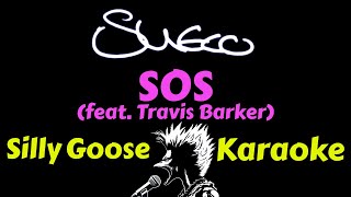 Sueco  SOS feat Travis Barker Karaoke Lyrics Instrumental [upl. by Laen]