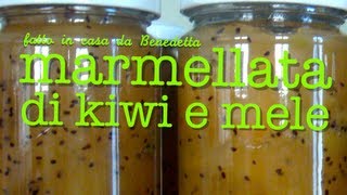 MARMELLATA DI KIWI E MELE FATTA IN CASA DA BENEDETTA [upl. by Adaliah114]