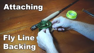 How to put backing on a fly reel  McFly Angler Fly Fishing Tutorials [upl. by Llehsem]