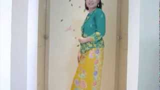 How to wear Peranakan Sarong Cotton on Tubular [upl. by Proffitt]