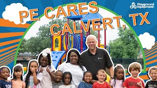 PlaygroundEquipmentcom Cares The Miracle Playground in Calvert Texas [upl. by Ahsinrac668]