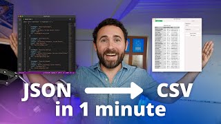 How to convert a JSON to CSV in 1 minute  JSON to CSV [upl. by Ddot]