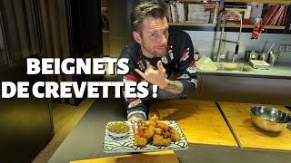 RECETTE DE NORBERT  BEIGNETS DE CREVETTES OU GAMBAS [upl. by Rolecnahc]