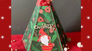 Tuto calendrier de lavent sapin facile papiers action Scrapgogouette [upl. by Nepets]