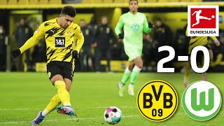 Sancho Goal in Haaland Comeback Dortmund  Wolfsburg  20  Highlights  Matchday 14 – Bundesliga [upl. by Ubana]