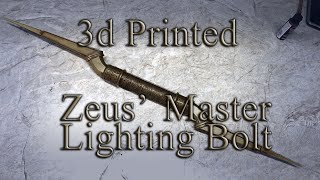 3D Printed Zeus Master Lighting Bolt from Percy Jackson [upl. by Kilan]