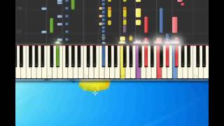 Calabrisella mia AAVV Piano tutorial by Synthesia [upl. by Anhavas]