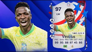 FC 24 VINICIUS JR 97 PLAYER REVIEW I FC 24 ULTIMATE TEAM [upl. by Magnum]