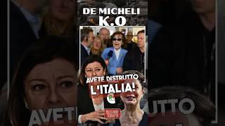 LO SFOGO CONTRO DE MICHELI AVETE DISTRUTTO LITALIA pd immigrazione anziani italia shorts [upl. by Vally]