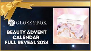 GLOSSYBOX ADVENT CALENDAR 2024 FULL REVEAL [upl. by Hirza926]