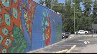 Colorful mural in Cayce finished and ready to admire [upl. by Rafaelia]