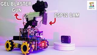 Gel Blaster ESP32 Cam Smart Robot Car  Acebott QD005 Shooting Car Expansion Pack  Robot Lk [upl. by Koh]