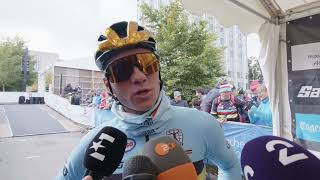 Remco Evenepoel  Interview at the start  World Championships Road Race Zürich 2024 [upl. by Ingaborg]