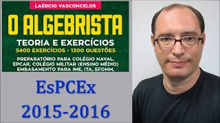 Prova Matemática EsPCEx 2015 2016 Questão 16 [upl. by Yuille]