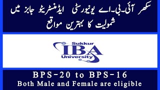 IBA sukkur university jobs  IBA Latest Jobs 2024University jobsLecturer and Administrative jobs [upl. by Ettigirb]