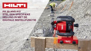 OVER maatvoering met de Hilti PR 30 HVS roterende laser afschot [upl. by Ahsian]