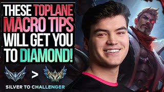 These Toplane MACRO Tips Will GET YOU To DIAMOND [upl. by Rosmunda133]