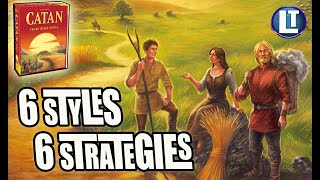 Catan STRATEGY and Playstyles  6 Archetypes for Veterans and 6 Playstyles for New Players [upl. by Eekorehc]