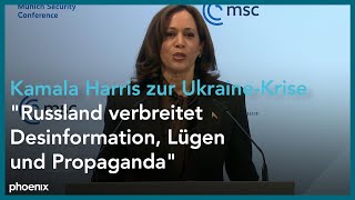 Münchner Sicherheitskonferenz Rede von Kamala Harris [upl. by Aihtenyc658]