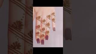 Simple Finger Mehndi Designytshort short mehndi [upl. by Gabie606]