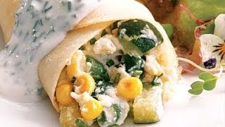 Easy Vegetable Crepe Recipe [upl. by Lammaj]